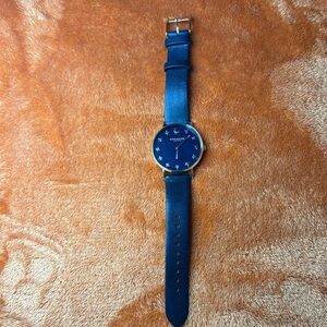 Blue vintage COACH Leather Strap Watch